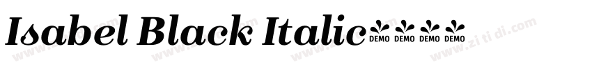 Isabel Black Italic字体转换
